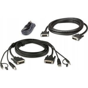 Przełącznik Aten ATEN 2L-7D02UDX3 KVM Cable Set, USB DVI-D Dual-Link Dual Display Secure KVM, 1.8m