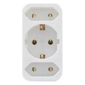 REV REV transition plug 2-fold + 1 Safety contact white