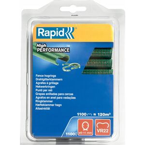 Rapid Coupling staples VR22, 1100 pcs. green