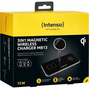 Ładowarka Intenso Intenso 3in1 Magnetic Wireless Charger MB13 black