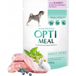 Synteza OPTIMEAL PIES sasz.100g ADULT KRÓLIK      JAGODY w sosie /12