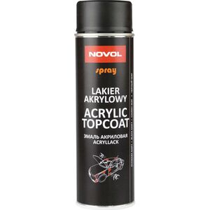 Novol SPRAY ACRYL TOPCOAT CZARNY MAT 500 ML