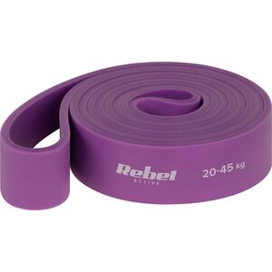 Rebel Guma do ćwiczeń lateksowa - Power Band PL-4, fioletowa 20-45 kg  REBEL ACTIVE