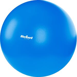 Rebel Mini piłka gimnastyczna do pilates rehabilitacyjna 25cm z pompką ręczną, kolor niebieski , REBEL ACTIVE