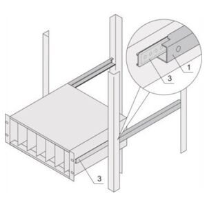 SCHROFF Adapter SCHROFF o profilu C do wsporników modułów montowanych w szafach, 295 mm