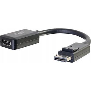 Adapter AV C2G C2G 8in DisplayPort to HDMI Adapter - DP to HDMI Adapter - 1080p - Black - M/F - Videoadapter - DisplayPort mannlich zu HDMI weiblich - 20.3 cm - abgeschirmt - Schwarz