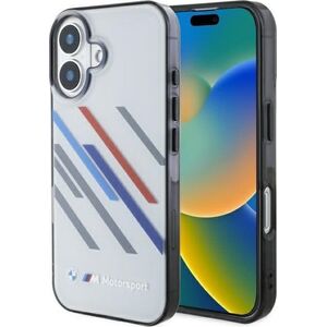 BMW BMW BMHCP16M23HTRAG iPhone 16 Plus 6.7" szary/grey hardcase Motosport IML Random Stripes