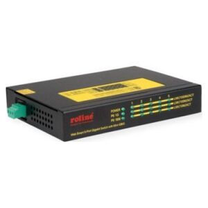 Switch Roline Przemysłowy przełącznik gigabitowy ROLINE, 5x RJ-45 + 1x SFP