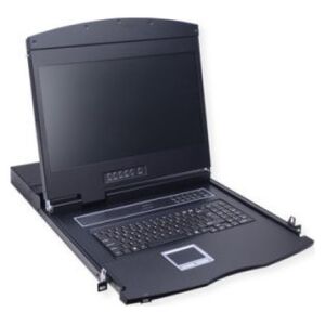Przełącznik Value Przełącznik KVM VALUE 19, 8 portów, 48 cm (19) TFT (16:9), VGA, USB, klawiatura niemiecka (DE)