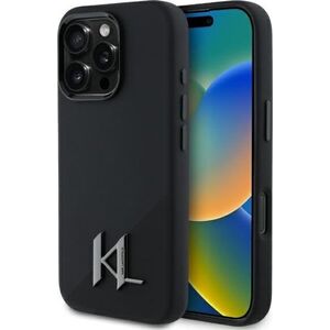 Karl Lagerfeld Karl Lagerfeld KLHMP16XSCMKMPCK iPhone 16 Pro Max 6.9" czarny/black hardcase Silicone Shadow Metal Initial MagSafe