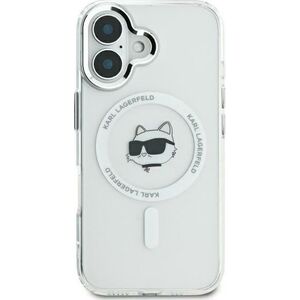 Karl Lagerfeld Karl Lagerfeld KLHMP16XHLSCHH iPhone 16 Pro Max 6.9" biały/white hardcase IML Metal Choupette Head MagSafe