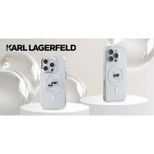 Karl Lagerfeld Karl Lagerfeld KLHMP14XHLSKCH iPhone 14 Pro Max 6.7" biały/white hardcase IML Metal Karl&Choupette Head MagSafe