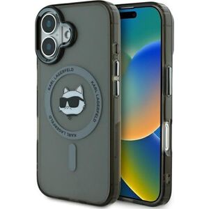 Karl Lagerfeld Karl Lagerfeld KLHMP16SHLSCHK iPhone 16 6.1" czarny/black hardcase IML Metal Choupette Head MagSafe