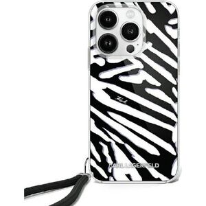 Karl Lagerfeld Karl Lagerfeld KLHCP16XHZBPKCCK iPhone 16 Pro Max 6.9" czarny/black hardcase IML Zebra Pattern & Cord