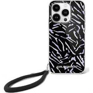 Karl Lagerfeld Karl Lagerfeld KLHCP16SHZBPKCCU iPhone 16 6.1" fioletowy/purple Zebra With Cord