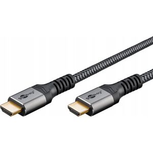 Kabel Goobay Przewód HDMI™ o dużej szybkości transmisji z Ethernetem, 10 m, Sharkskin Grey - Długość kabla 10 m