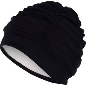 Fashy Ladies fabric swimcap FASHY SWIM 3403 20 black  with plastic lining and soft headband