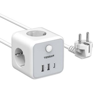 Listwa zasilająca Tessan Listwa zasilająca TESSAN TS-301-C-GR