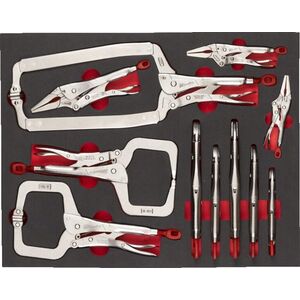 Sourcing MILWAUKEE FOAM INSERT WITH CLAMP PLIERS 11 PCS. - FOR TOOL TROLLEYS