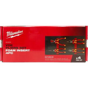 Sourcing MILWAUKEE FOAM INSERT WITH VDE PLIERS 4 PCS. - FOR TOOL TROLLEYS