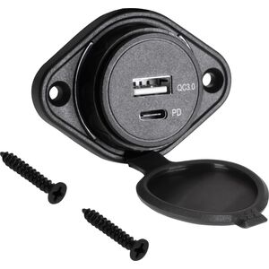 Ładowarka PeiYing Ładowarka samochodowa USB+USB typu C z funckją Quick Charge i Power Delivery