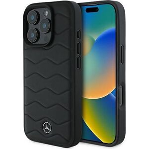 Mercedes Mercedes MEHCP16L23RWRSK iPhone 16 Pro 6.3" czarny/black hardcase MB Waves Leather