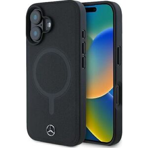 Mercedes Mercedes MEHMP16M23RCMK iPhone 16 Plus 6.7" czarny/black hardcase Smooth Leather MagSafe