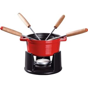 STAUB Mini zestaw do fondue Staub - 10 cm, Czerwony