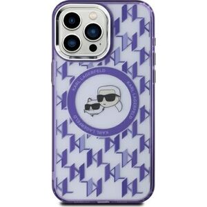Karl Lagerfeld Karl Lagerfeld KLHMP15SHMCKMHU iPhone 15 6.1" fioletowy/purple IML Monogram Karl&Choupette Head MagSafe