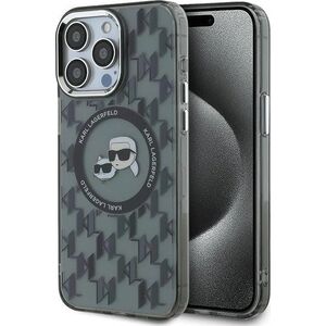 Karl Lagerfeld Karl Lagerfeld KLHMP15XHMCKMHK iPhone 15 Pro Max 6.7" czarny/black IML Monogram Karl&Choupette Head MagSafe