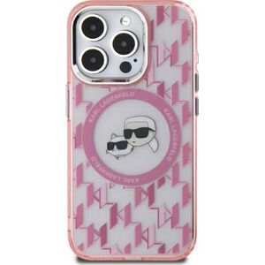 Karl Lagerfeld Karl Lagerfeld KLHMP15MHMCKMHP iPhone 15 Plus 6.7" różowy/pink IML Monogram Karl&Choupette Head MagSafe