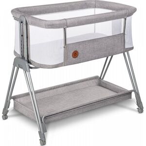 Lionelo Łóżeczko dostawne Luna Grey Concrete 2 w 1 Lionelo