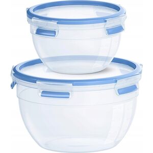 Emsa EMSA Clip&Close Food Storage Box    2-pcs round