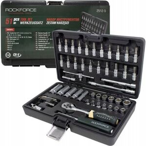 Rockforce ROCKFORCE ZESTAW KLUCZY     1/4" 51el.