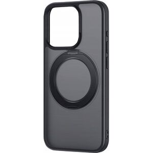 Baseus Etui z stojakiem Baseus SkyRing 360° dla iP 15 +szkło hartowane i zestaw do czyszczenia (czarny)