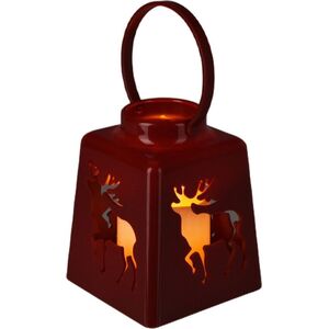Dekoracja świąteczna Affek Design LAMPION ADWENTOWY RORATNI LED 13CM - CZERWONY