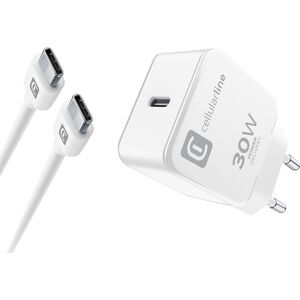 Ładowarka Cellular Line Cellularline USB-C Charger Kit für Apple 30W PD White