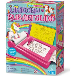 4M 4M KidzMaker DIY set Unicorn Rub Art Studio