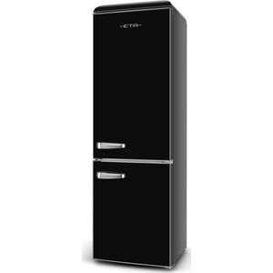 Lodówka Eta ETA | Šaldytuvas | ETA253290020E Storio retro | Energy efficiency class E | Free standing | Combi | Height 192 cm | Šaldytuvas net capacity 216 L | Šaldiklis net capacity 84 L | 41 dB | Juodas