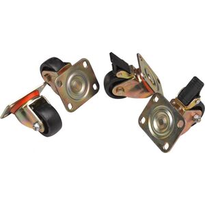 Equip Equip EZW-2   4xRäder für Serverschränke 75mm gold