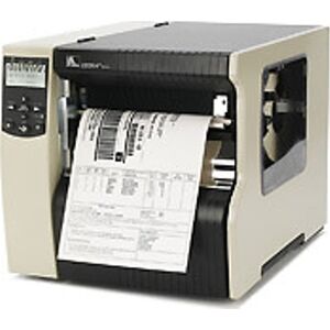 Drukarka etykiet Zebra TT Printer 220Xi4| 203dpi, Euro/ UK cord, Swiss 721 font, Serial, Parallel, USB, Int 10/100, Rewind with Peel, Bifold Media Door