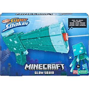 Nerf NERF SUPER SOAKER water gun Minecraft Glow Squid, F76005L0