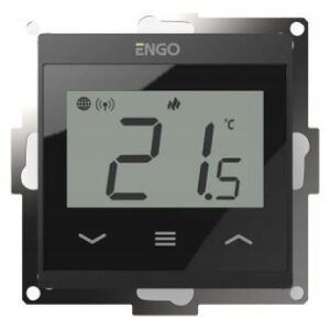 Salus Internetowy, podtynkowy regulator temperatury do ramki 55x55, czarny