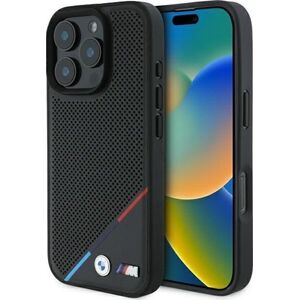 BMW BMW BMHMP16X23PUPDK iPhone 16 Pro Max     6.9" czarny/black hardcase M Perforated Tricolor Line MagSafe
