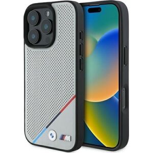 BMW BMW BMHMP16X23PUPDG iPhone 16 Pro Max     6.9" szary/grey hardcase M Perforated Tricolor Line MagSafe