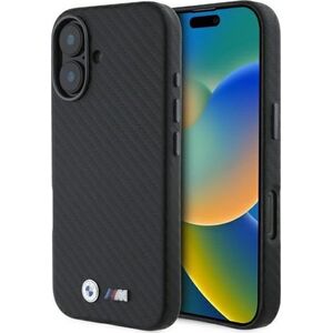 BMW BMW BMHCP16S23PUFWC iPhone 16 6.1"        czarny/black hardcase Carbon Wrapped Metal