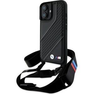 BMW BMW BMHCP16S23PSCCK iPhone 16 6.1"        czarny/black hardcase M Edition Carbon Stripe & Strap