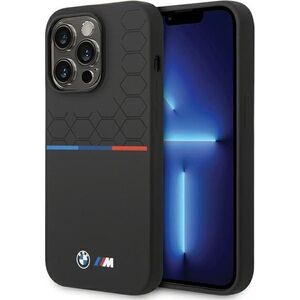 BMW BMW BMHCP15L22SMPK iPhone 15 Pro 6.1" czarny/black Silicone Pattern