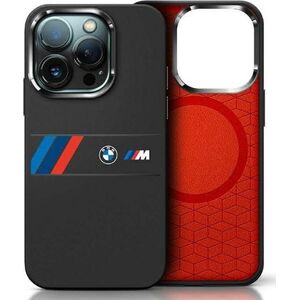BMW BMW BMHMP16X23SAXK iPhone 16 Pro Max      6.9" czarny/black hardcase Silicone Middle Stripe MagSafe