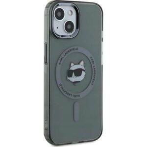 Karl Lagerfeld Karl Lagerfeld KLHMP15SHLSCHK iPhone 15 6.1" black/black hardcase IML Metal Choupette Head MagSafe